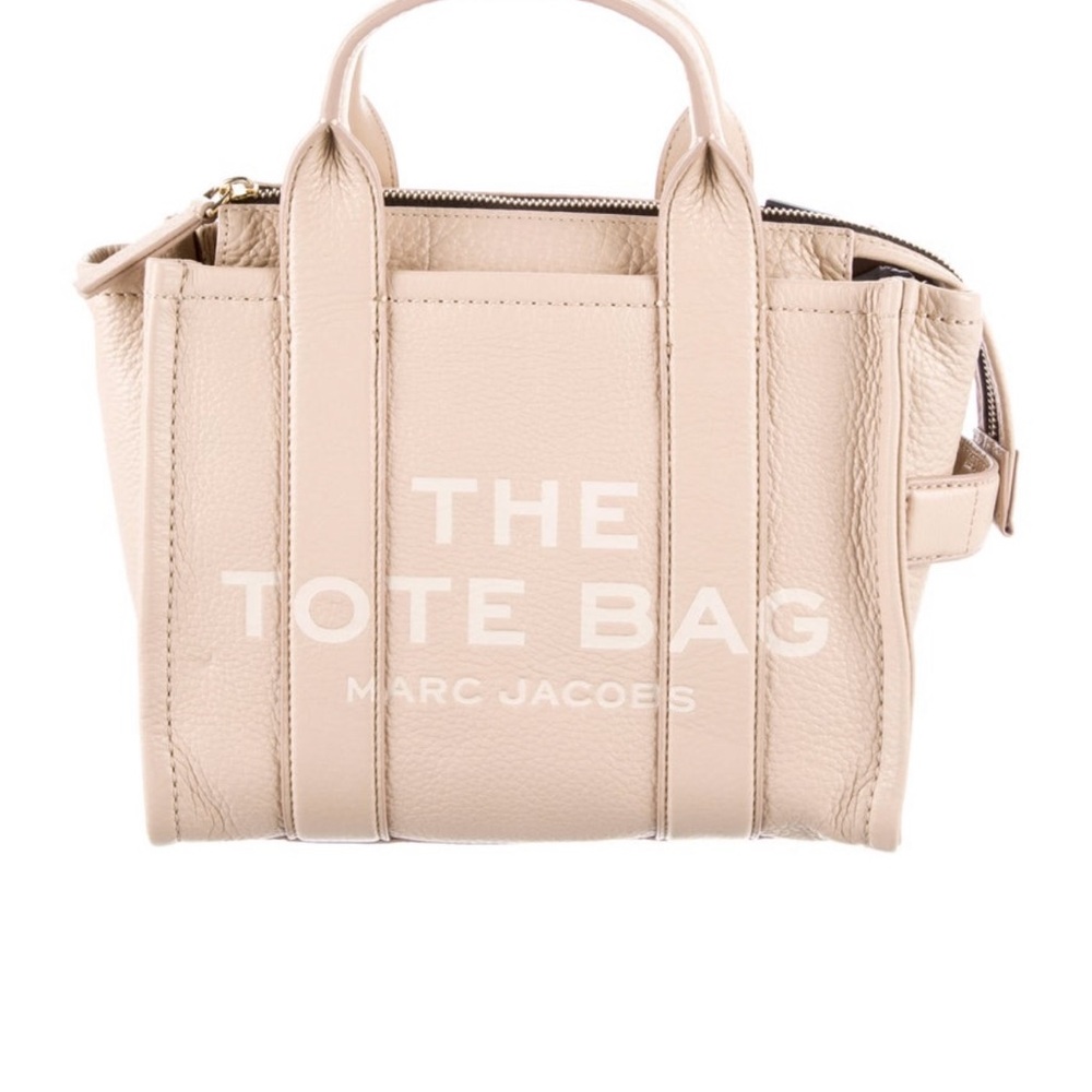 Marc Jacobs Beige Leather Tote Bag